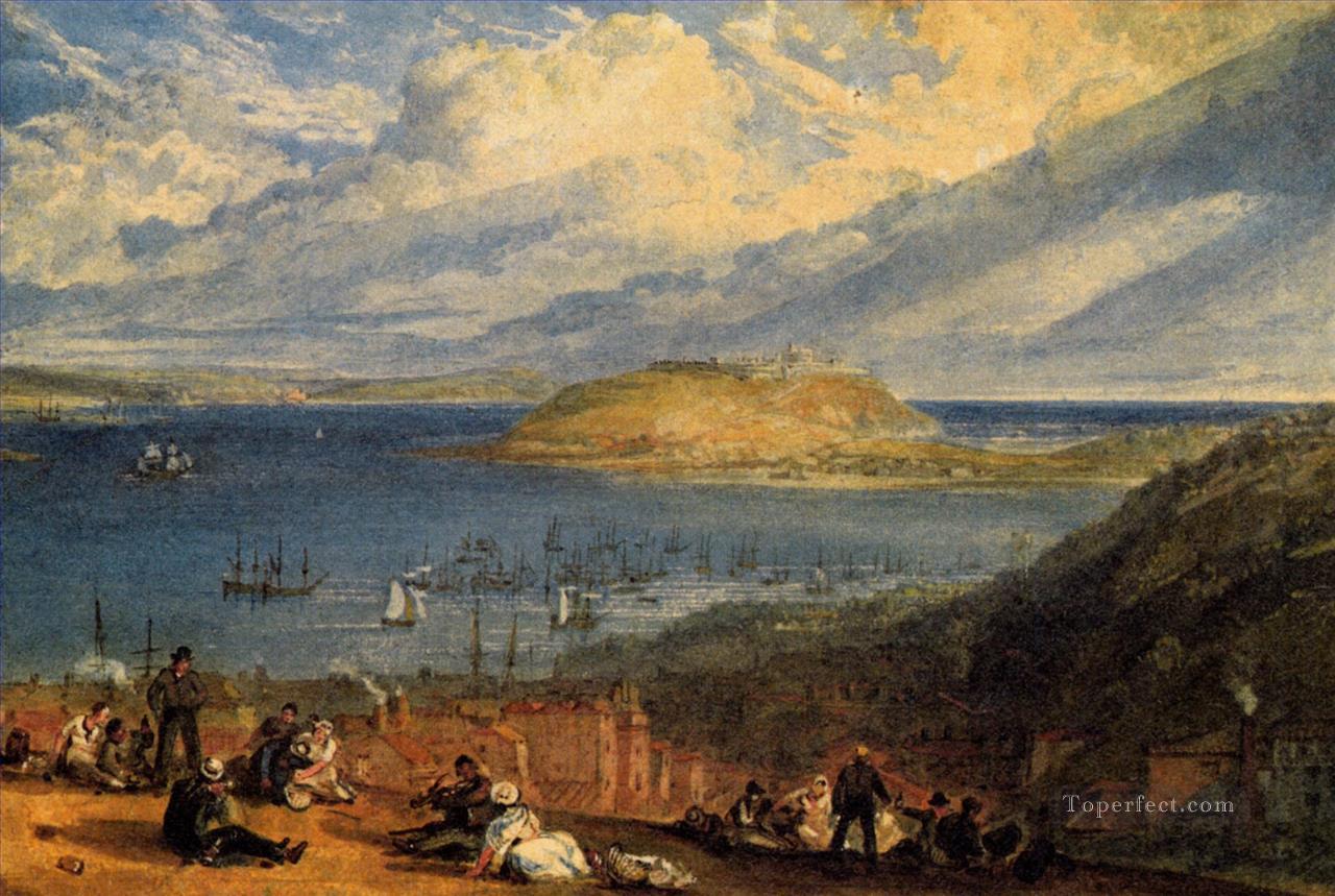 Falmouth Harbour Cornwall Romantic Turner Oil Paintings